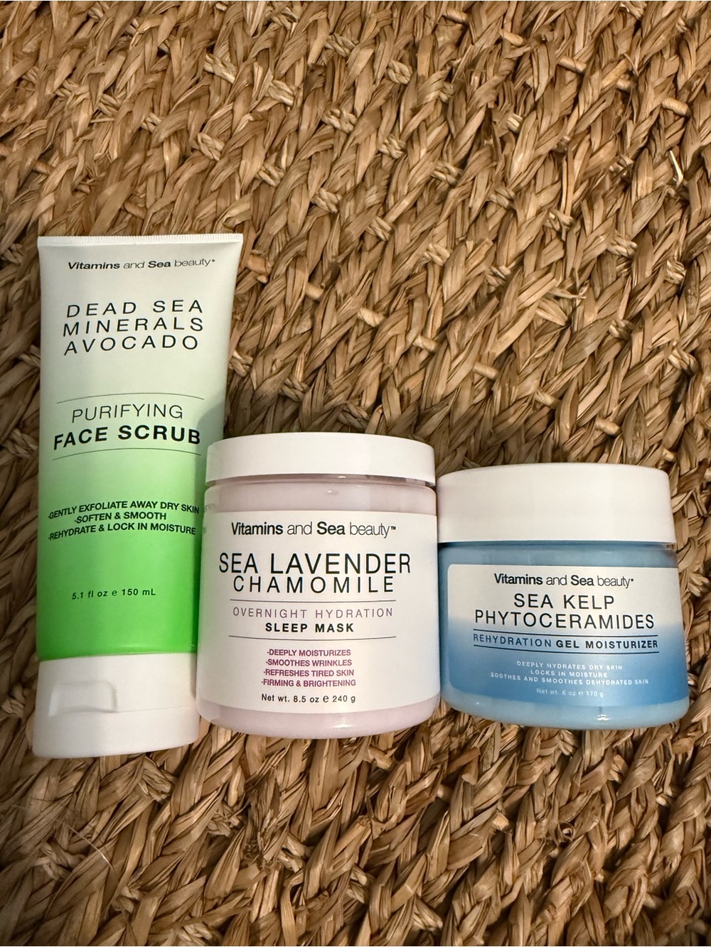 Vitamins & Sea Beauty 3-Piece Skincare Set NEW